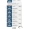 Business Source Book Rings, 1-1/2" Diameter, 500/BD, Silver PK BSN01438BD - alternate 1